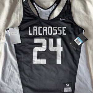 Nike New w Tags Reversible Black & White Lacrosse Jersey Medium (B2s)
